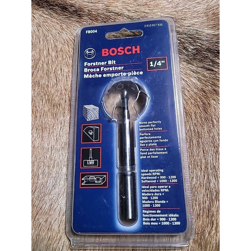 Bosch Forstner Drill Bit 1/4" FB004 Wood Sealed New Bores Holes‎ Drill Press